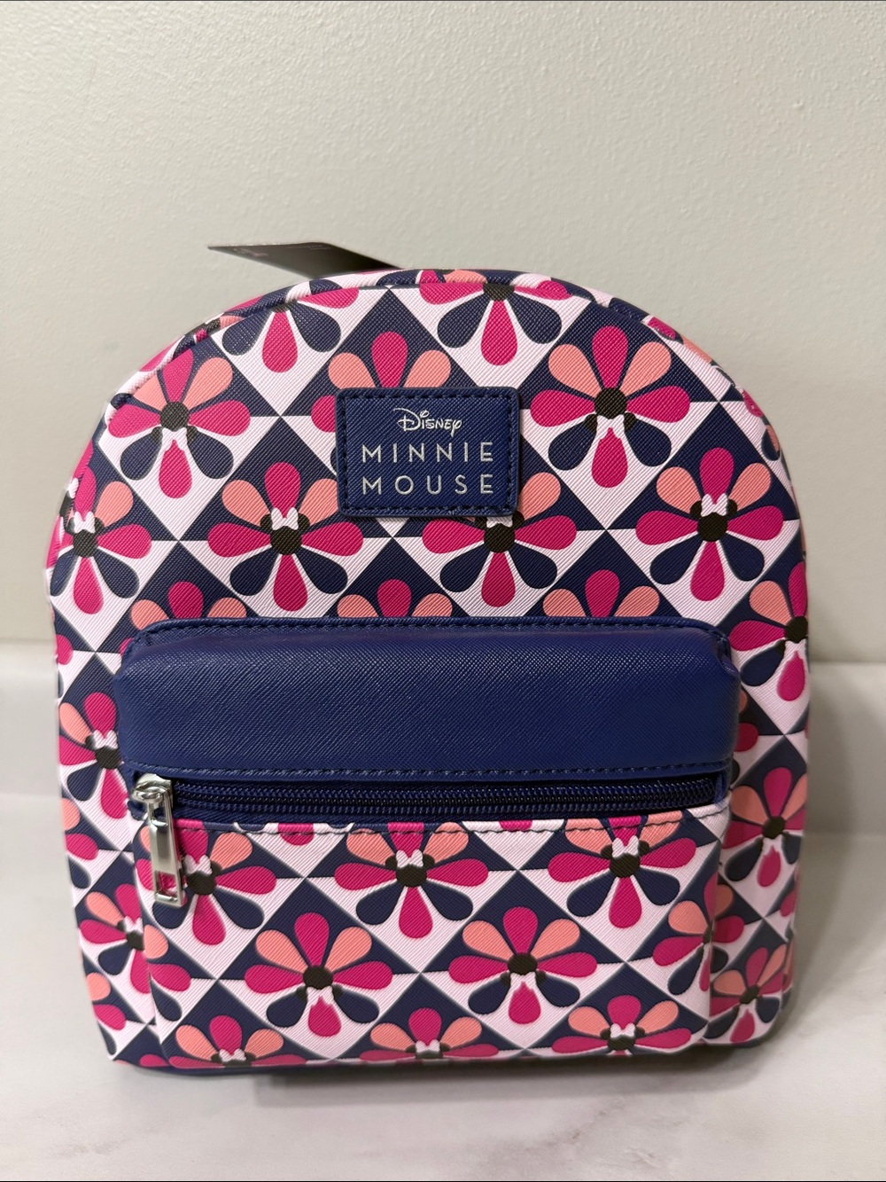 Disney Minnie Mouse Floral Lunch Bag - Pink & Navy